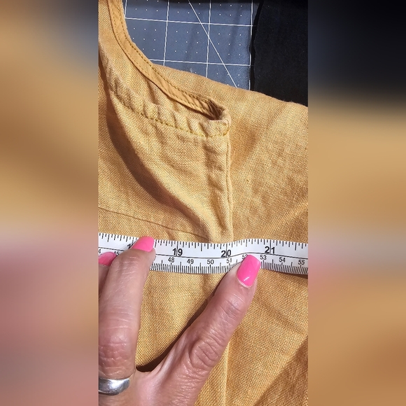 Garnet Hill Linen Dress Size 10 - Picture 3 of 6